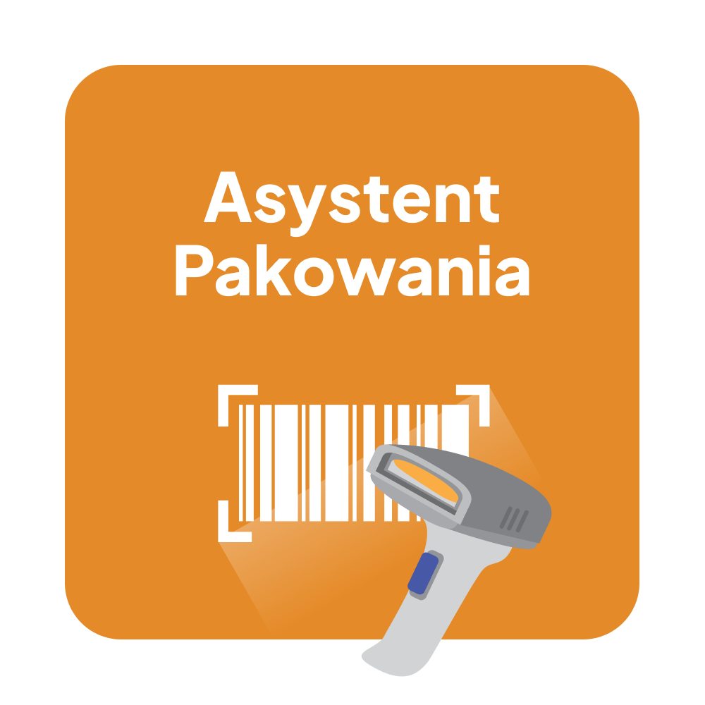 Logo funkcji Asystent Pakowania w Apilo