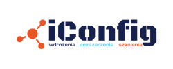 Logotyp iConfig kolorowy